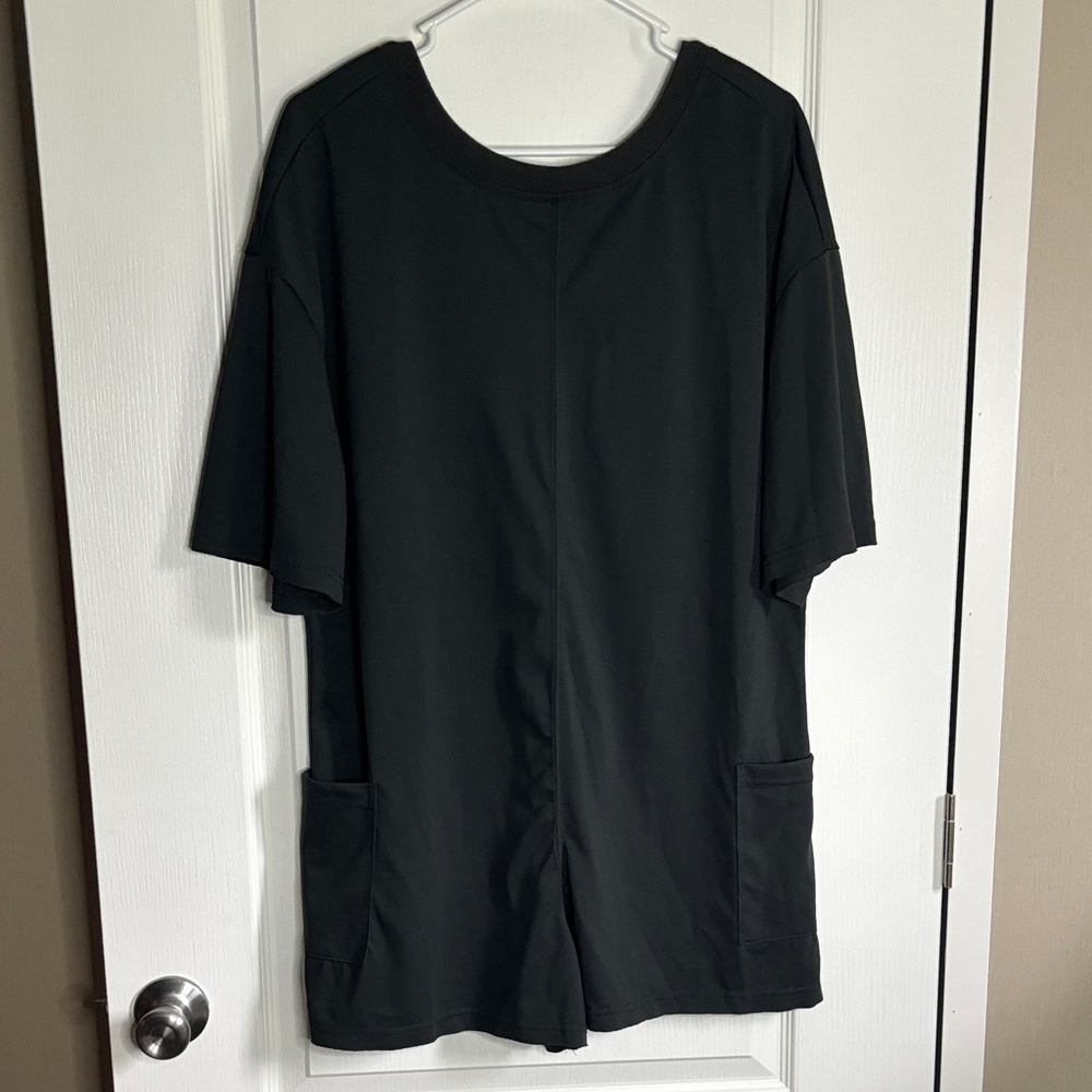 SHEIN Charcoal Short Sleeve Romper